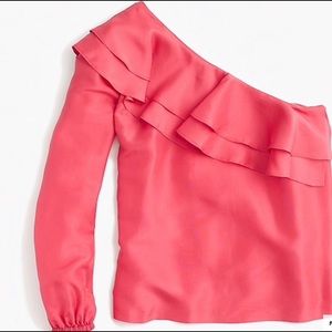 J. Crew One-Shoulder Top
